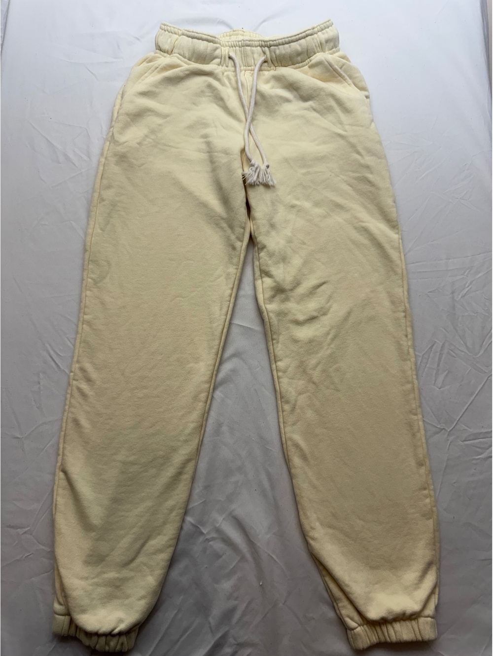 Common Identity Pale Yellow Sweatpants Xs